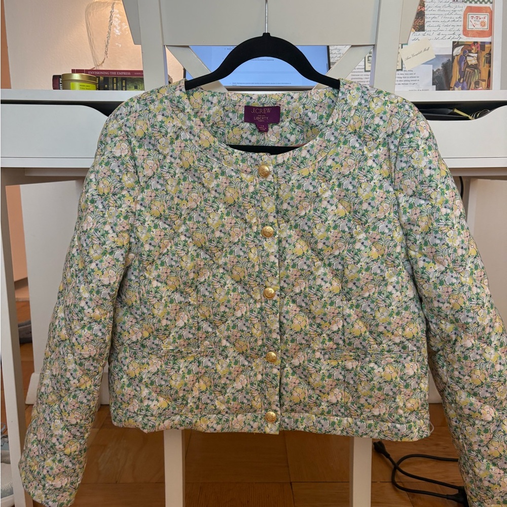 Limited Edition J. Crew x Liberty quilted jacket